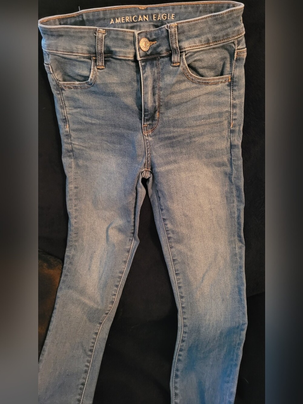 American Eagle Outfitters Light Blue Skinny Jeans - Stretch Denim